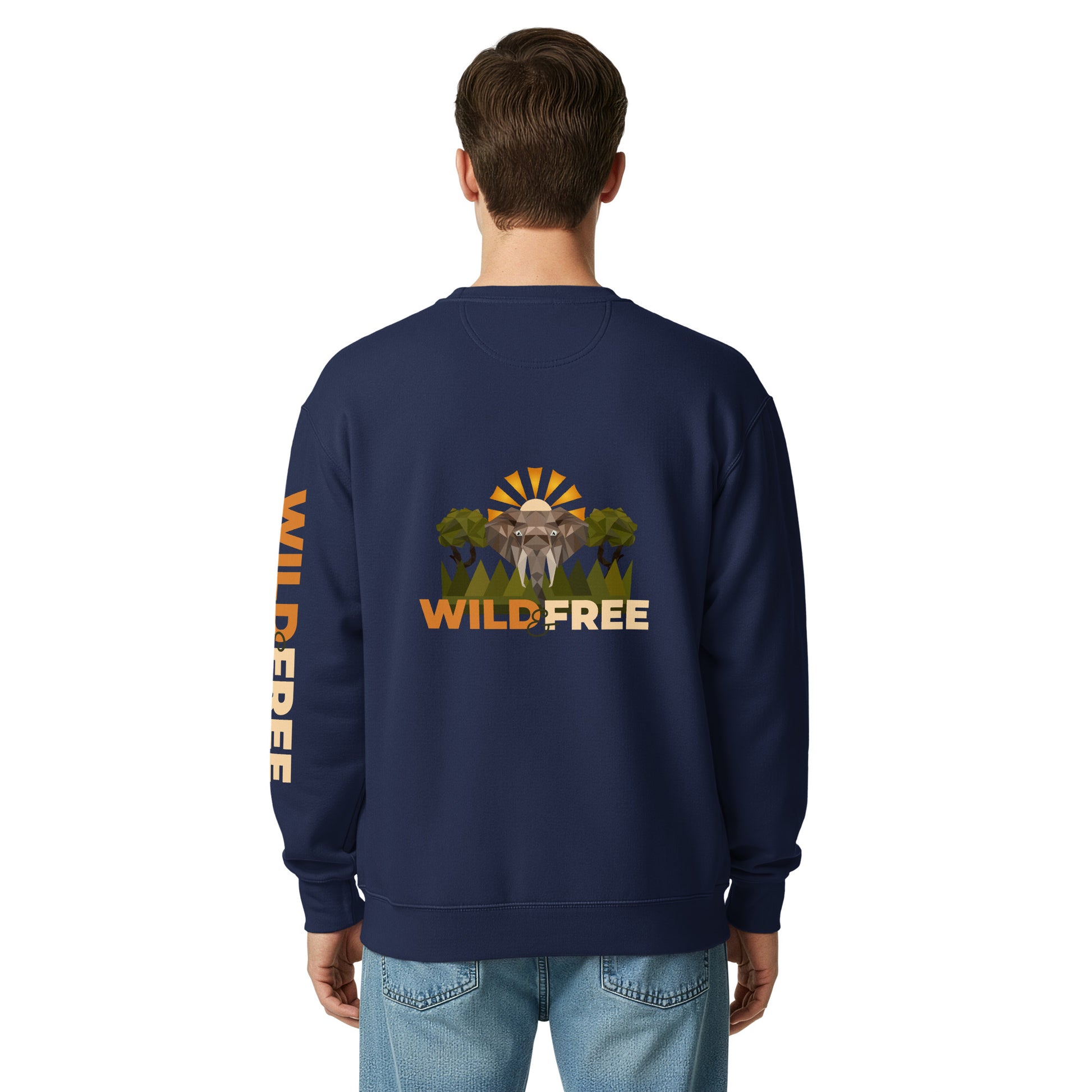 Roaming Giant Sweatshirt - Elephant Graphic Sweatshirt - ELMUGO