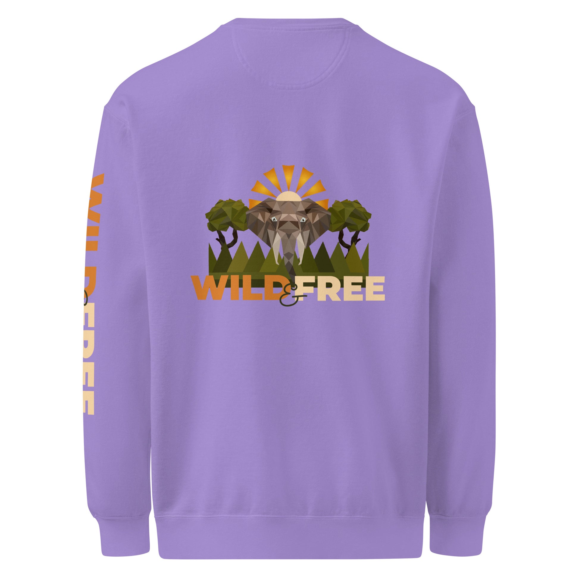 Roaming Giant Sweatshirt - Elephant Graphic Sweatshirt - ELMUGO