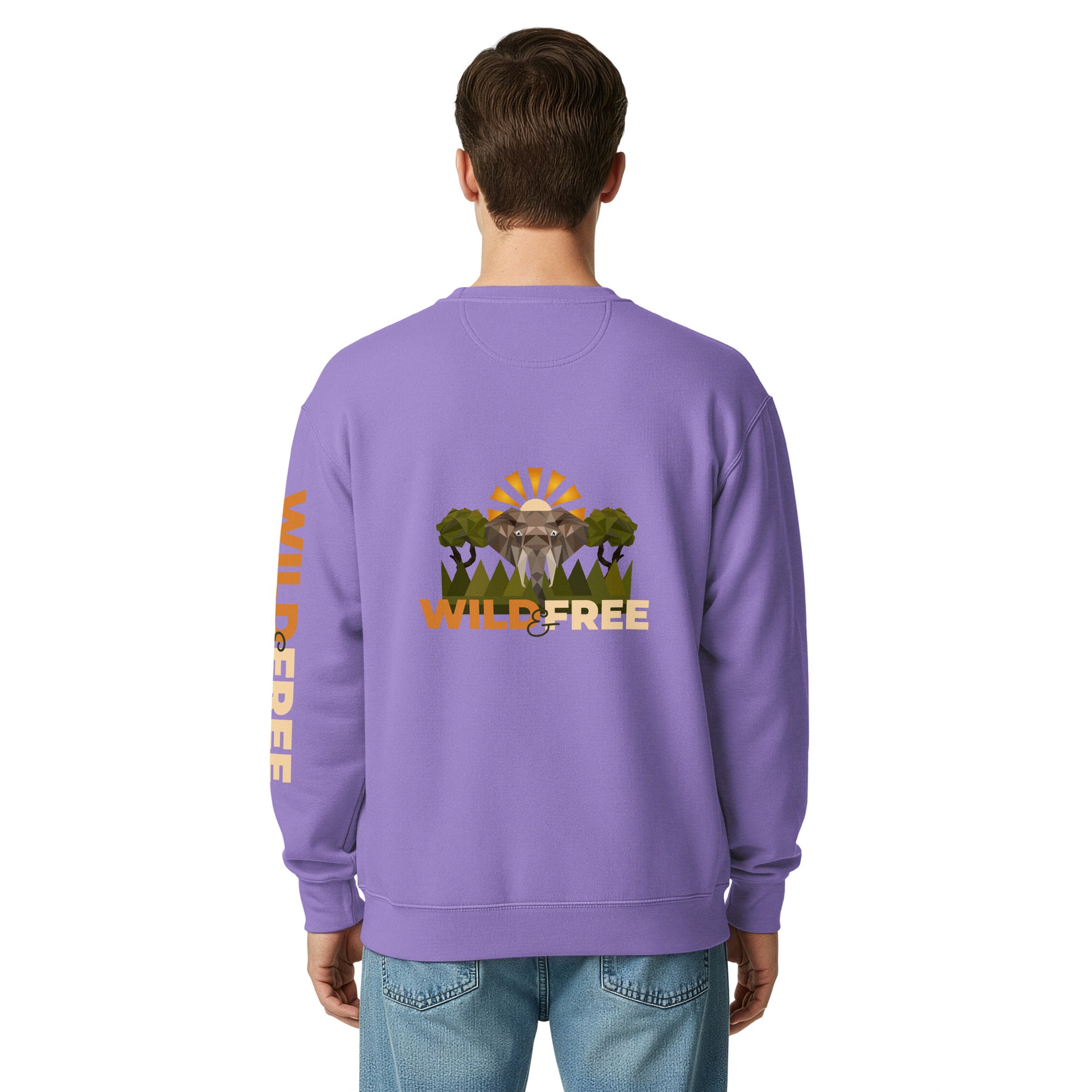 Roaming Giant Sweatshirt - Elephant Graphic Sweatshirt - ELMUGO