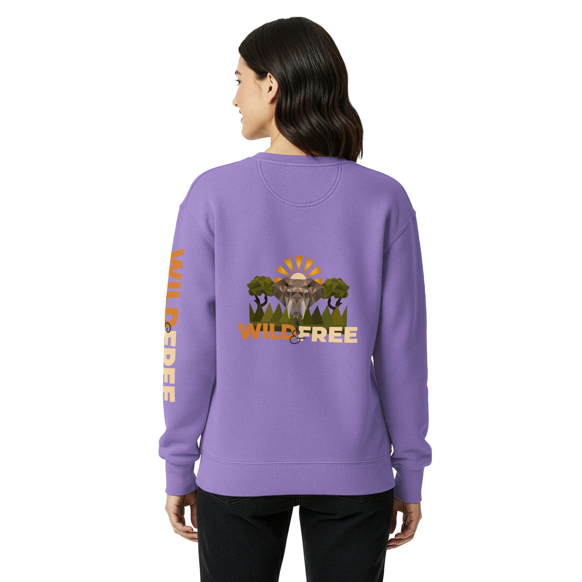 Roaming Giant Sweatshirt - Elephant Graphic Sweatshirt - ELMUGO