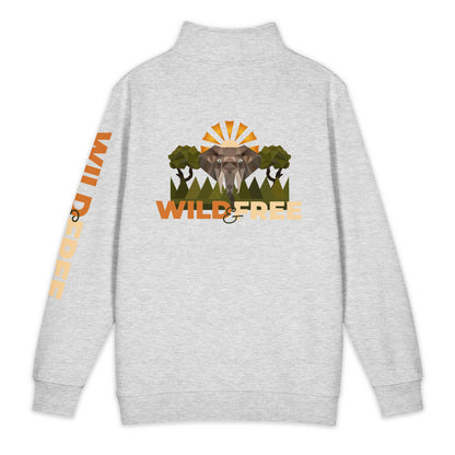 Roaming Giant Quarter -Zip -Sweatshirt -Elephant Graphic Quarter Zip - ELMUGO
