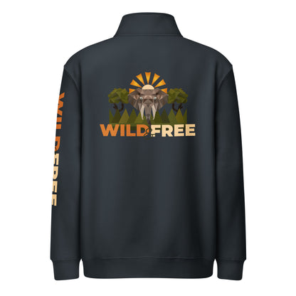 Roaming Giant Quarter -Zip -Sweatshirt -Elephant Graphic Quarter Zip - ELMUGO